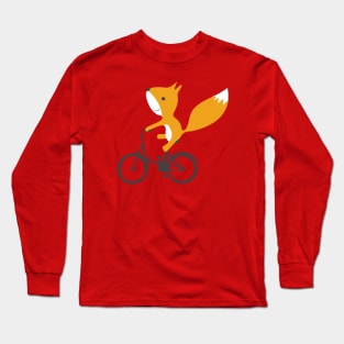 Squirrel On Bicycle Long Sleeve T-Shirt